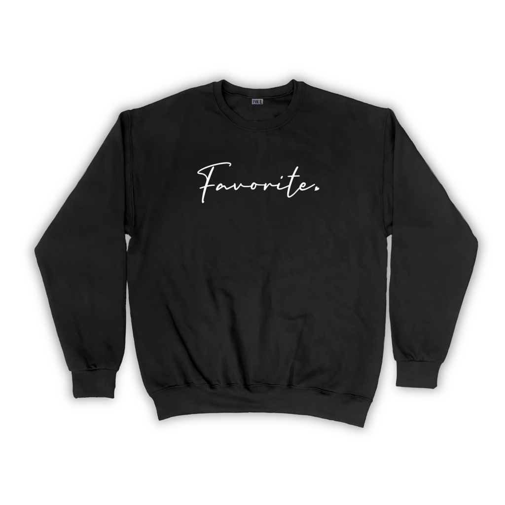 FVRTE Cursive Logo Crewneck
