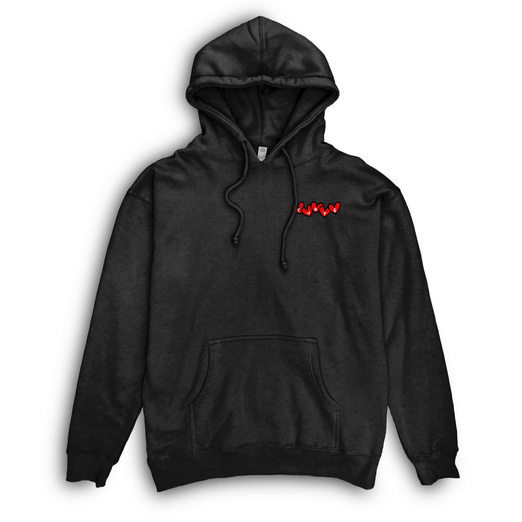 FVRTE Embroidered Heart Logo Hoodie