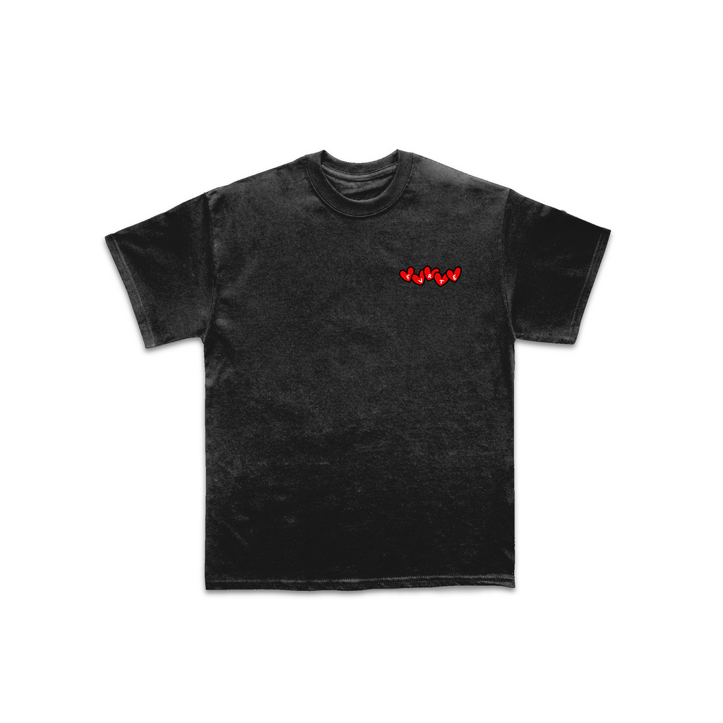 FVRTE Embroidered Heart Logo Short Sleeve Tee