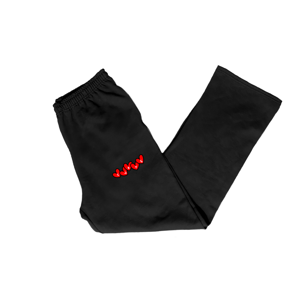FVRTE Embroidered Heart Logo Sweatpants